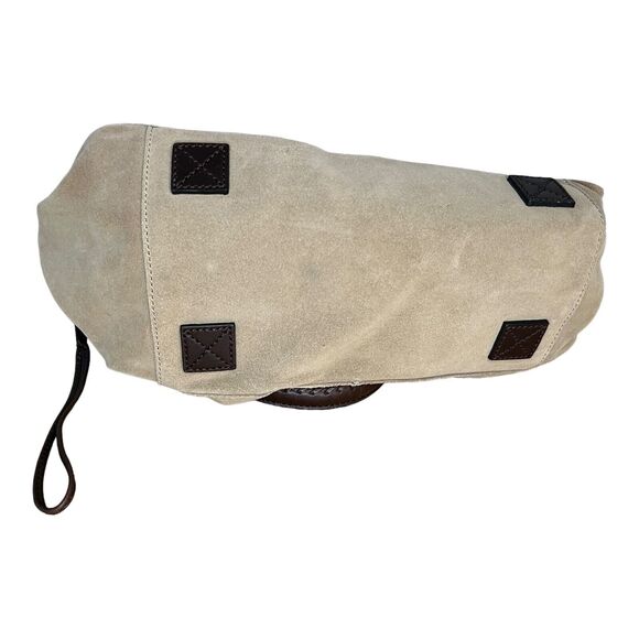 Cole Haan Rare Madelyn Brown Suede Leather Hobo Satchel Shoulder Bag Magnetic - Picture 6 of 10